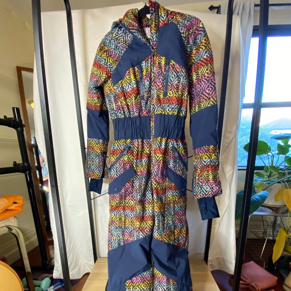 Free People FP Movement Printed All Prepped Ski Suit NWOT